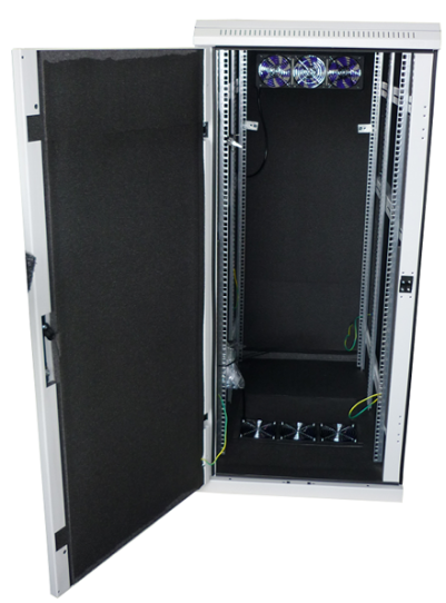 Lärmgedämmter EDV-Schrank Low Noise-Rack Innenausstattung